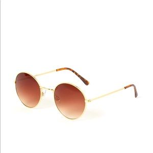 Gold colored sunglasses